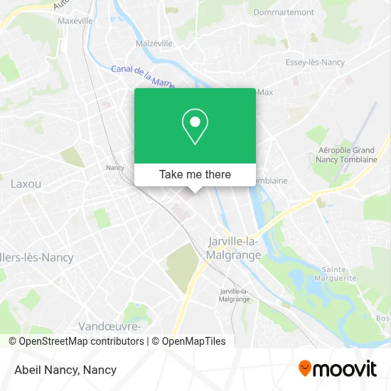 Abeil Nancy map