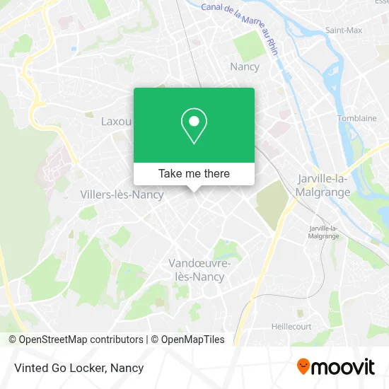 Vinted Go Locker map