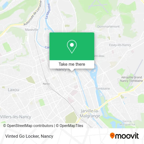 Vinted Go Locker map