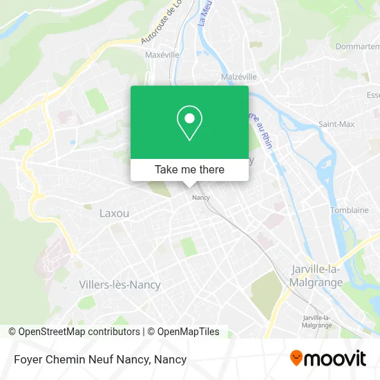 Foyer Chemin Neuf Nancy map