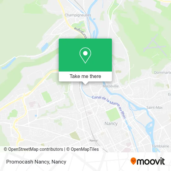 Promocash Nancy map