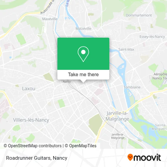Roadrunner Guitars map