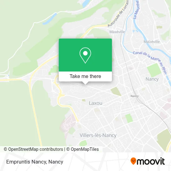 Empruntis Nancy map