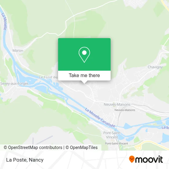 La Poste map