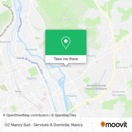 O2 Nancy Sud - Services À Domicile map