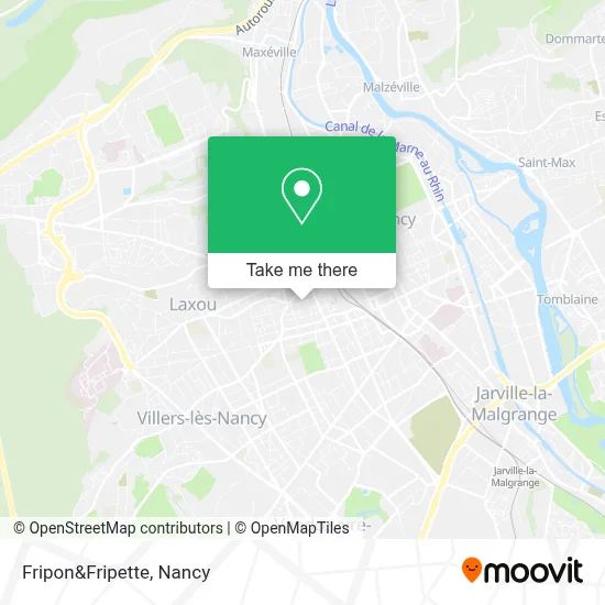 Fripon&Fripette map