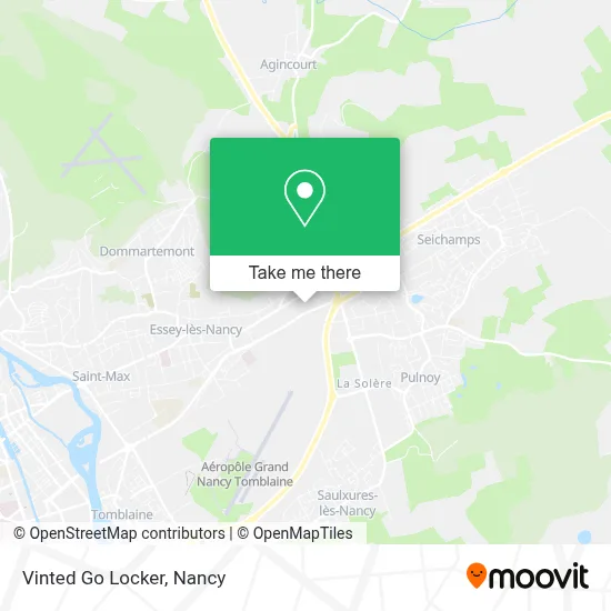Vinted Go Locker map