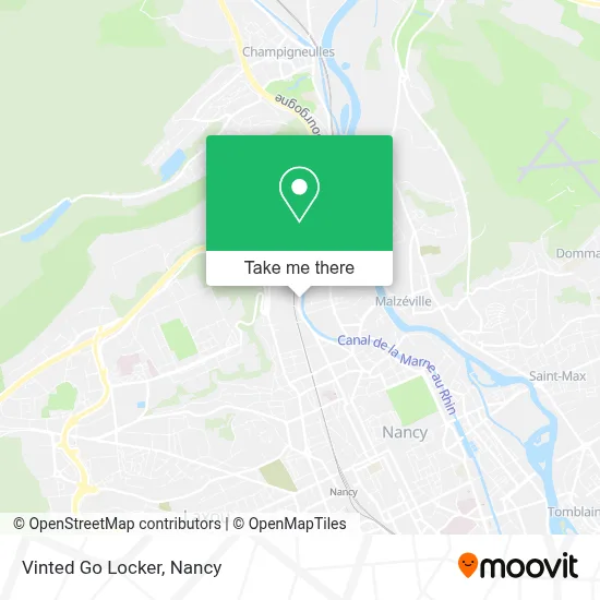 Vinted Go Locker map