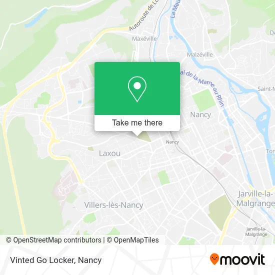 Vinted Go Locker map