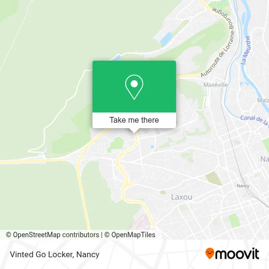 Vinted Go Locker map