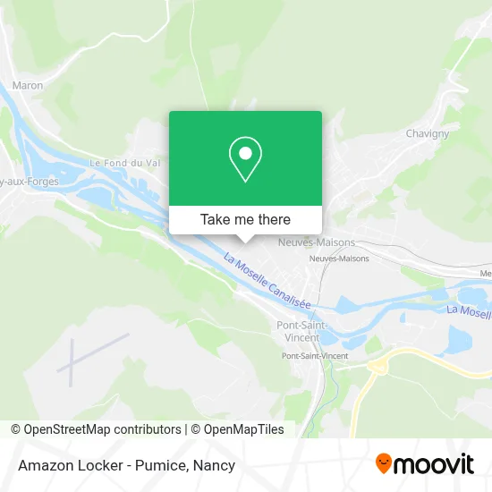 Amazon Locker - Pumice map