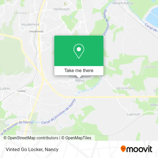 Vinted Go Locker map