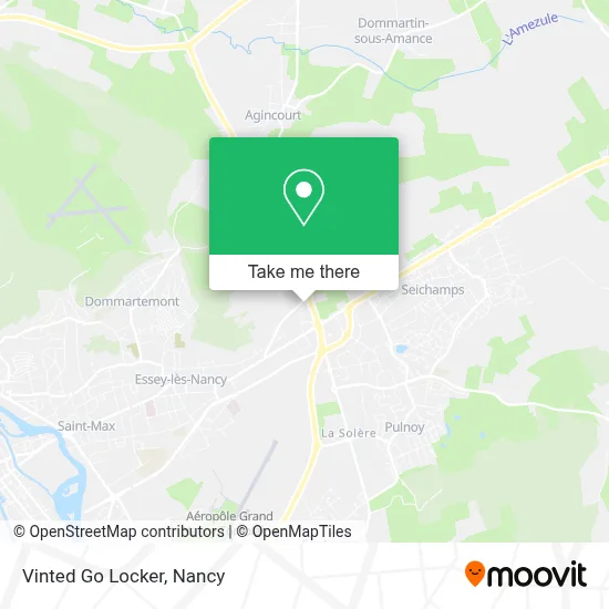 Vinted Go Locker map