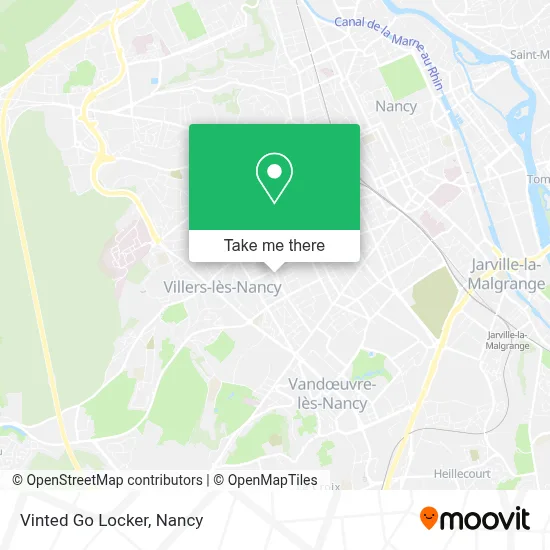 Vinted Go Locker map