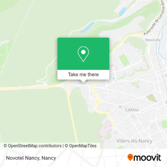 Novotel Nancy map