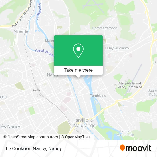 Le Cookoon Nancy map