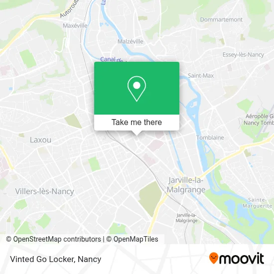 Vinted Go Locker map