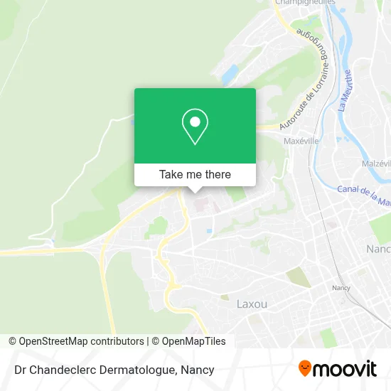 Dr Chandeclerc Dermatologue map