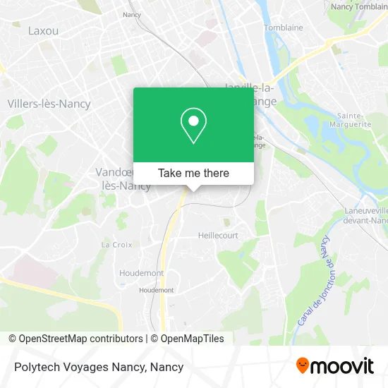 Polytech Voyages Nancy map