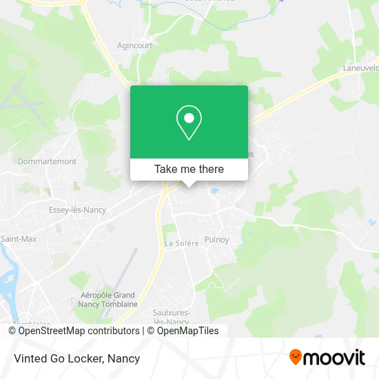 Vinted Go Locker map