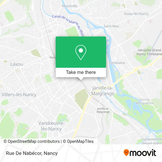 Rue De Nabécor map