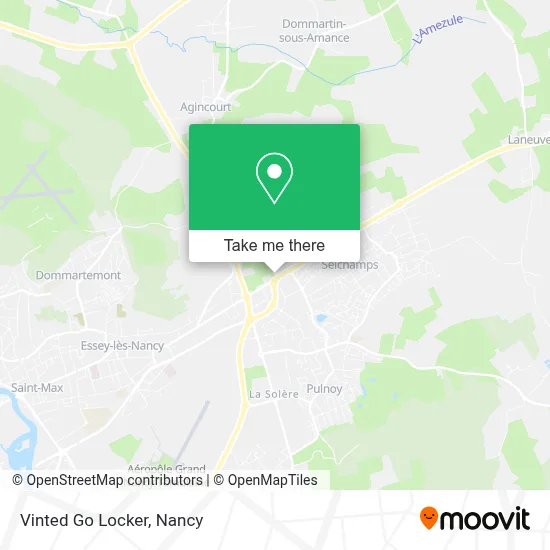 Vinted Go Locker map