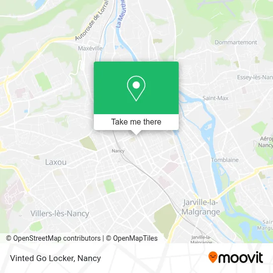 Vinted Go Locker map