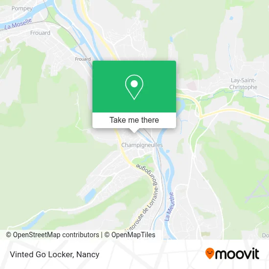 Vinted Go Locker map