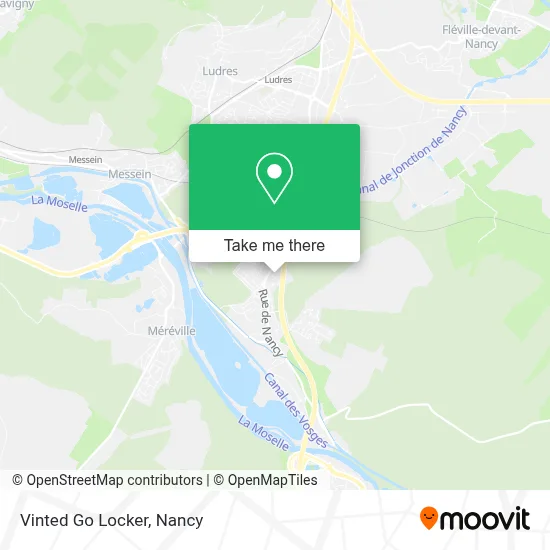 Vinted Go Locker map