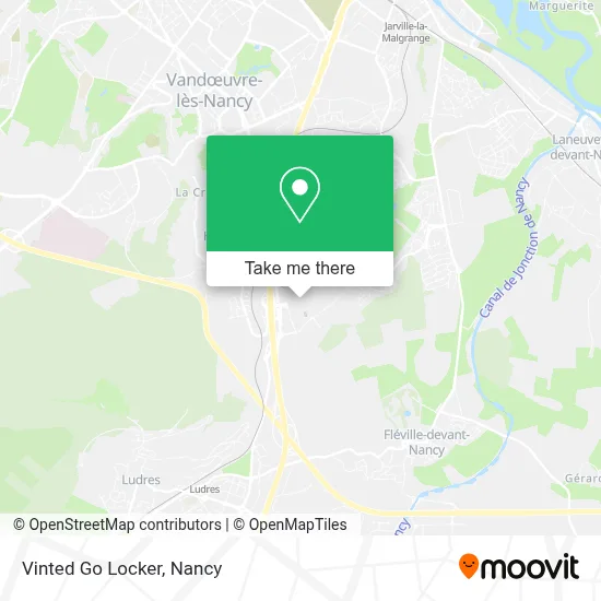 Vinted Go Locker map