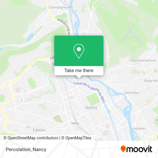 Percolation map