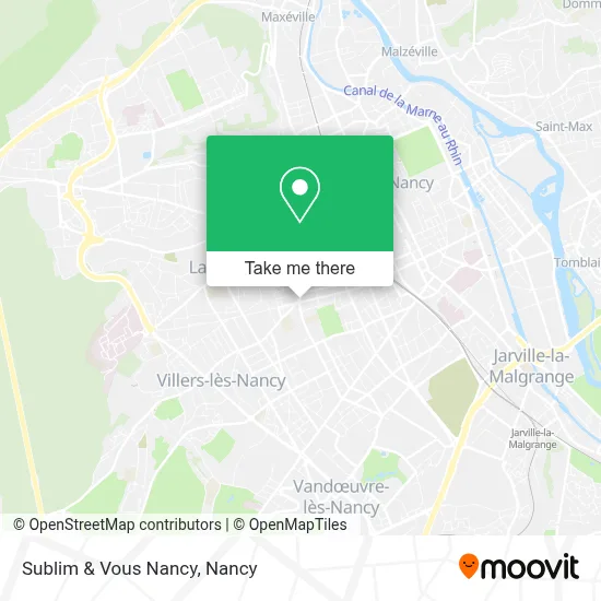 Sublim & Vous Nancy map