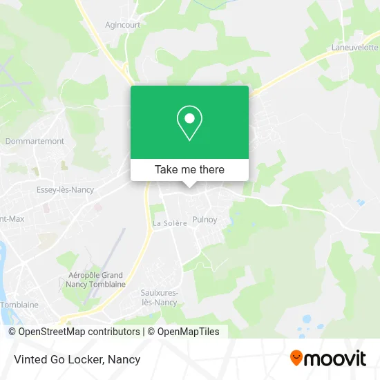 Vinted Go Locker map