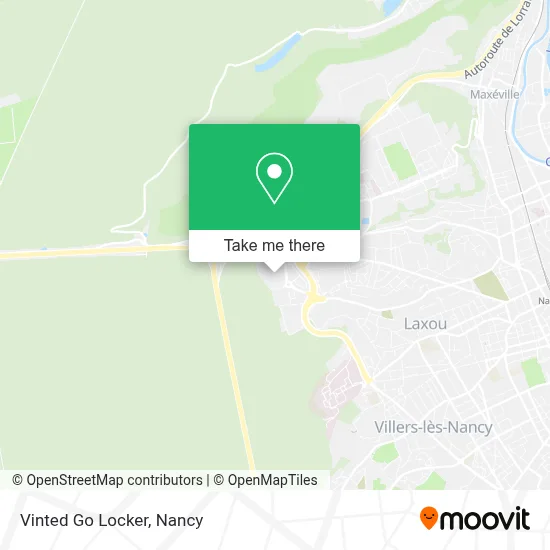 Vinted Go Locker map