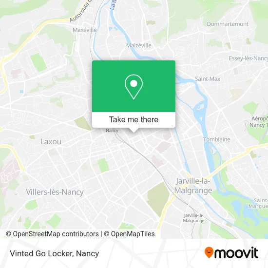 Vinted Go Locker map