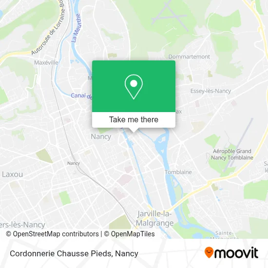 Cordonnerie Chausse Pieds map