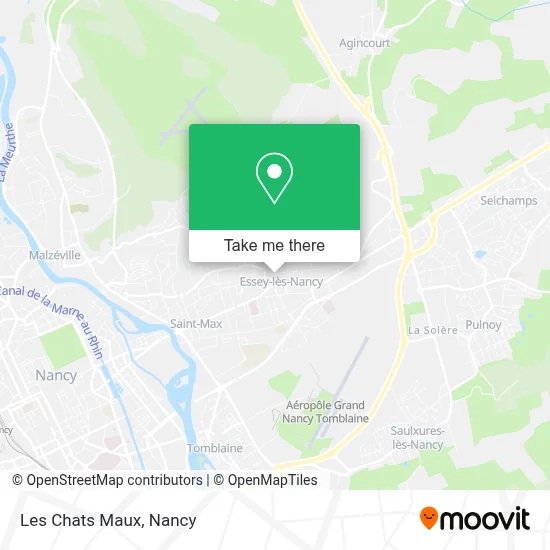 Les Chats Maux map
