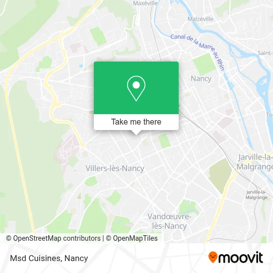 Msd Cuisines map