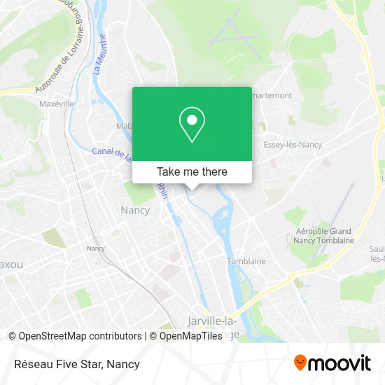 Réseau Five Star map