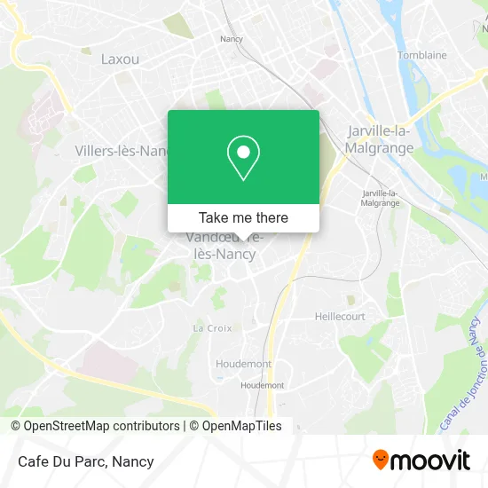 Cafe Du Parc map