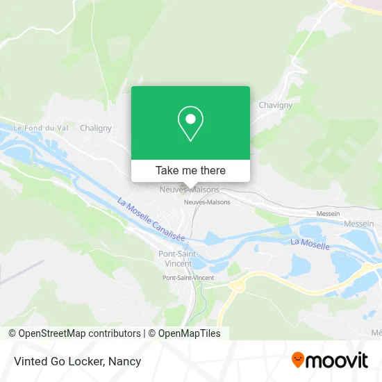 Vinted Go Locker map