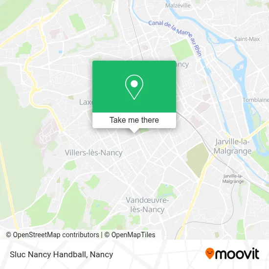 Sluc Nancy Handball map