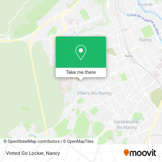 Vinted Go Locker map
