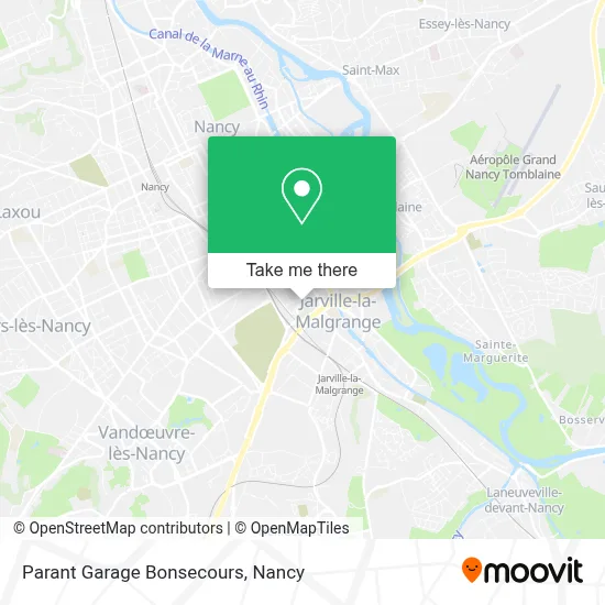 Parant Garage Bonsecours map