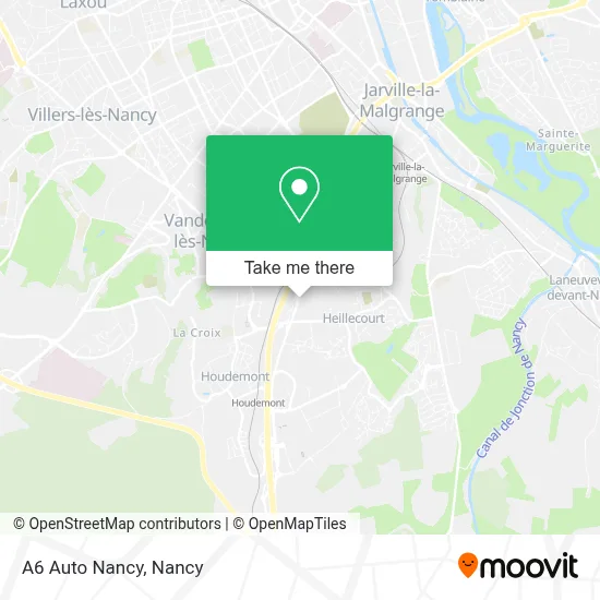 A6 Auto Nancy map