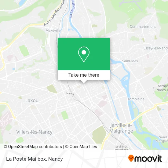 La Poste Mailbox map