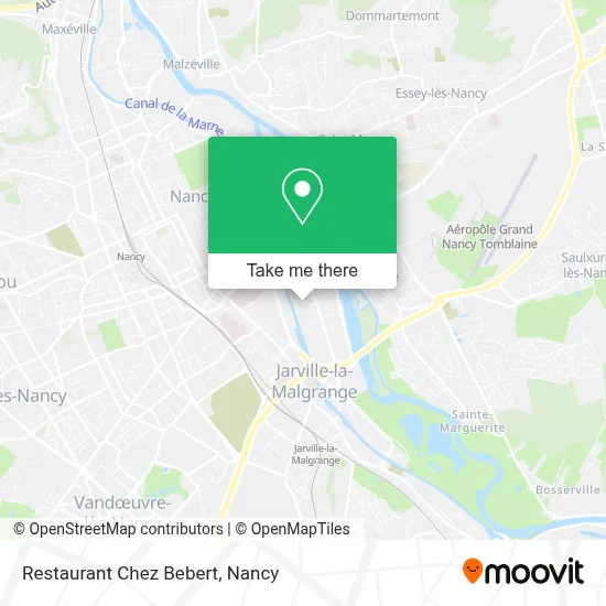 Restaurant Chez Bebert map