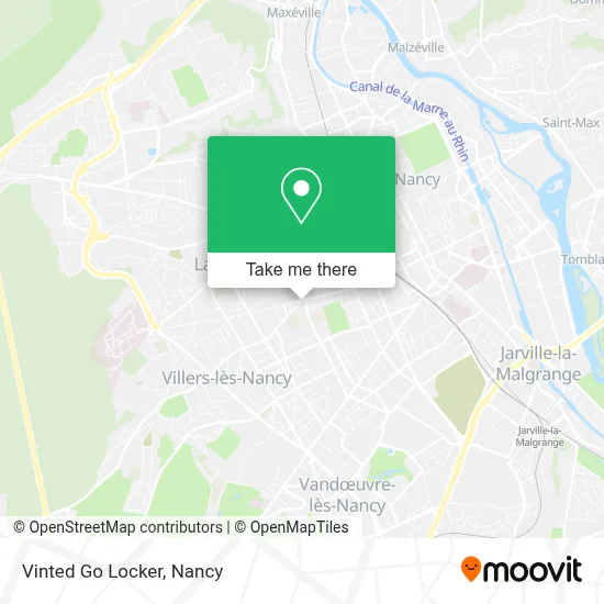 Vinted Go Locker map