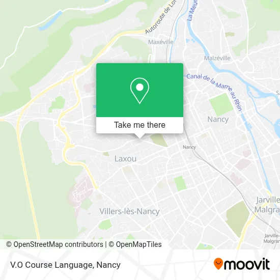 V.O Course Language map