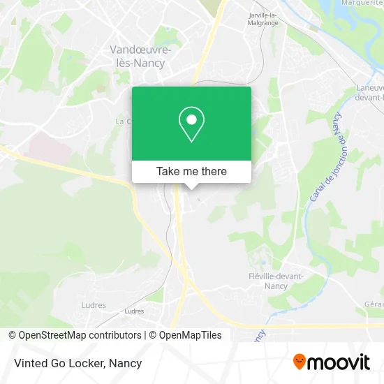 Vinted Go Locker map